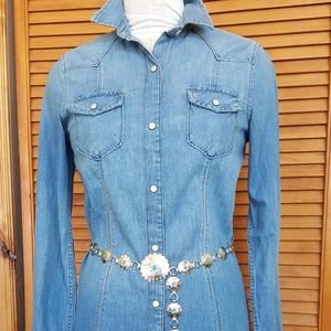 Gap Denim Dress with Snaps